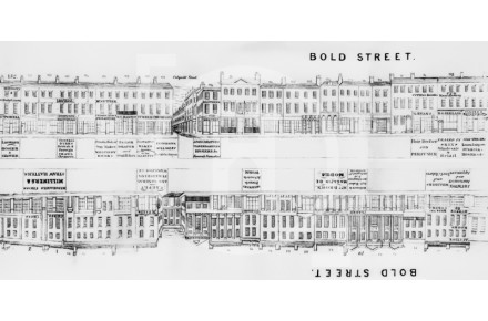 Shops in Bold Street, 1840s